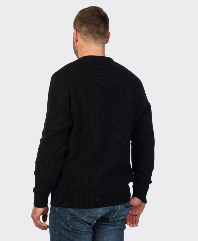 MKM Jumper Crew Neck Fisherknit - Black