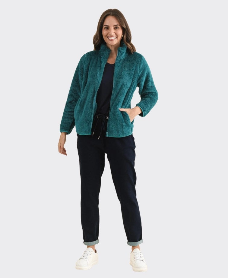 Renoma Jacket Dana Teddy Fluffy - Marine