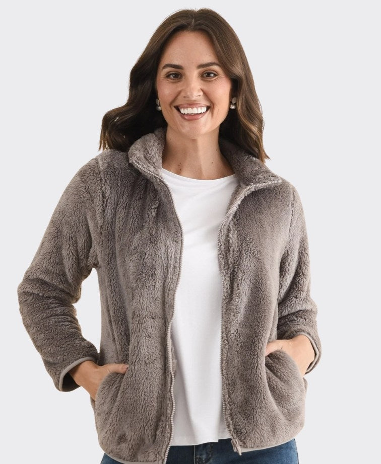 Renoma Jacket Dana Teddy Fluffy - Mink