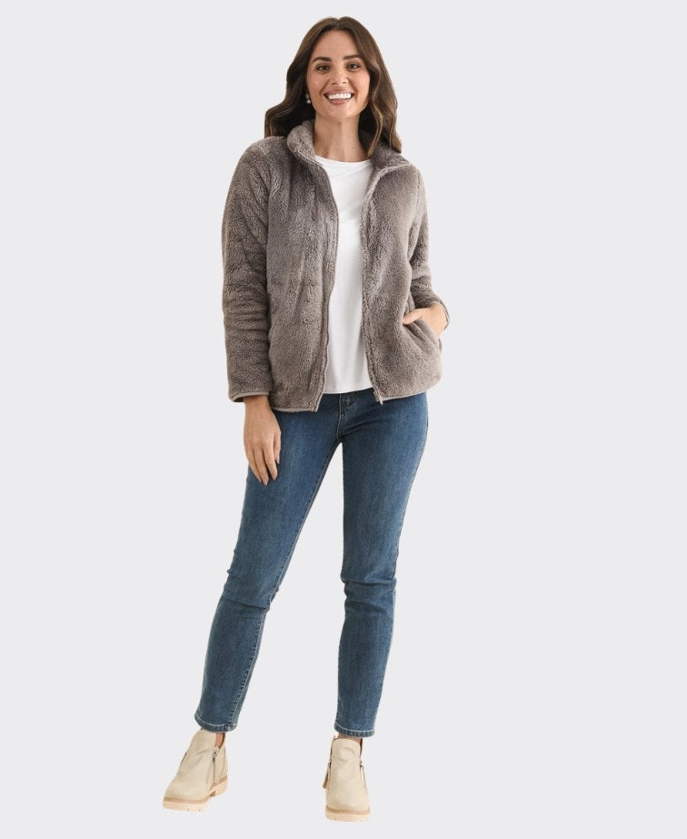Renoma Jacket Dana Teddy Fluffy - Mink