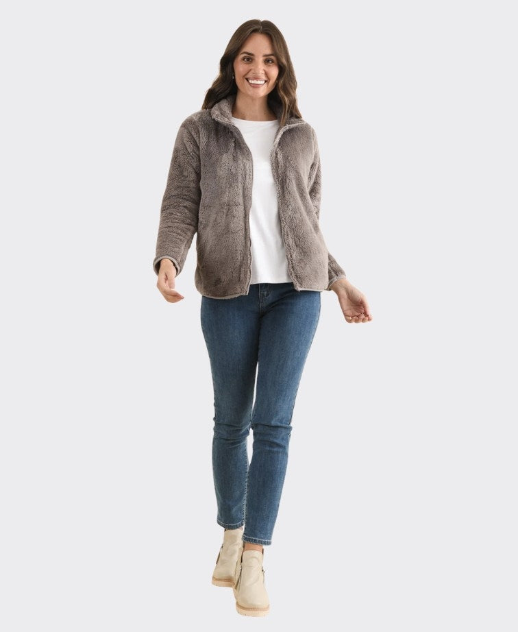 Renoma Jacket Dana Teddy Fluffy - Mink