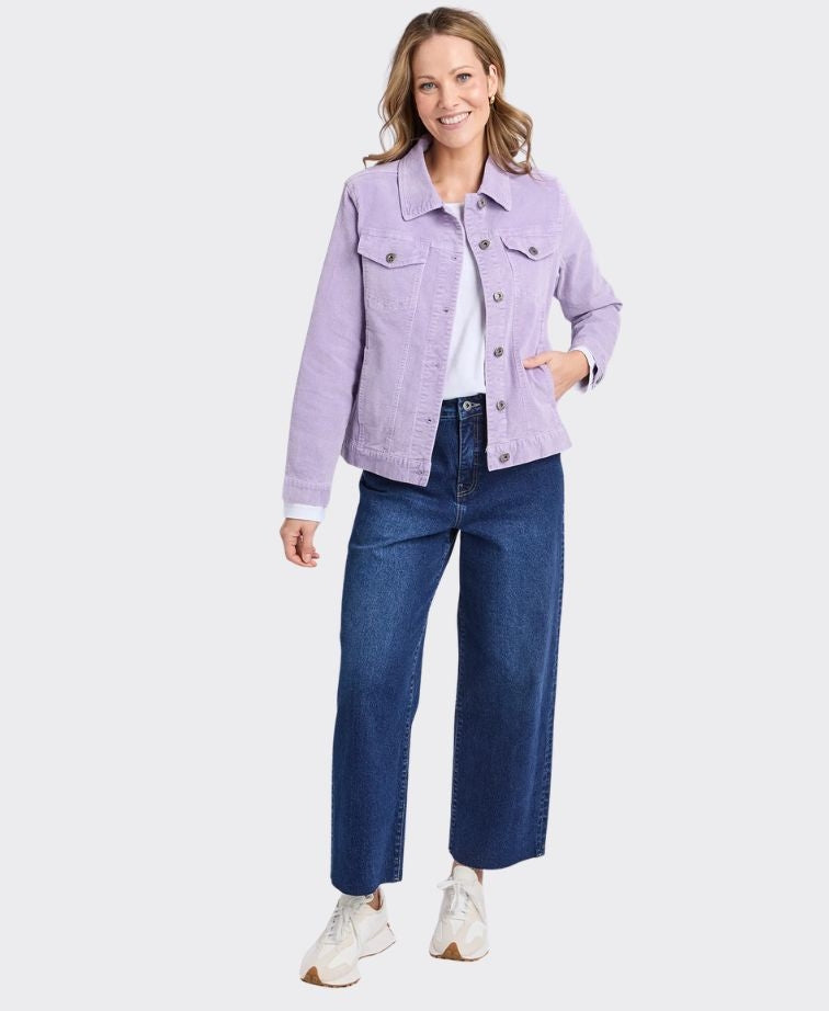 Elm Jacket Fleur Cord - Lilac