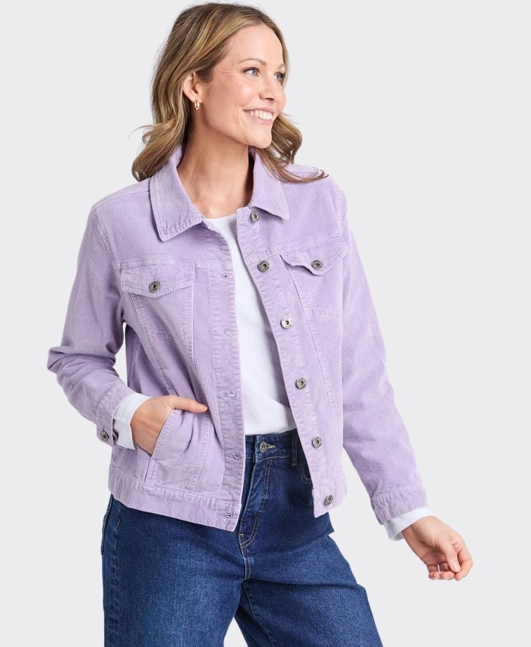 Elm Jacket Fleur Cord - Lilac