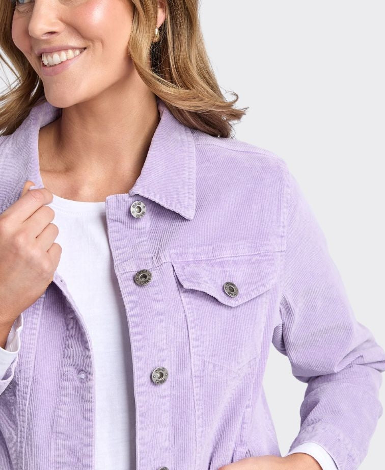 Elm Jacket Fleur Cord - Lilac