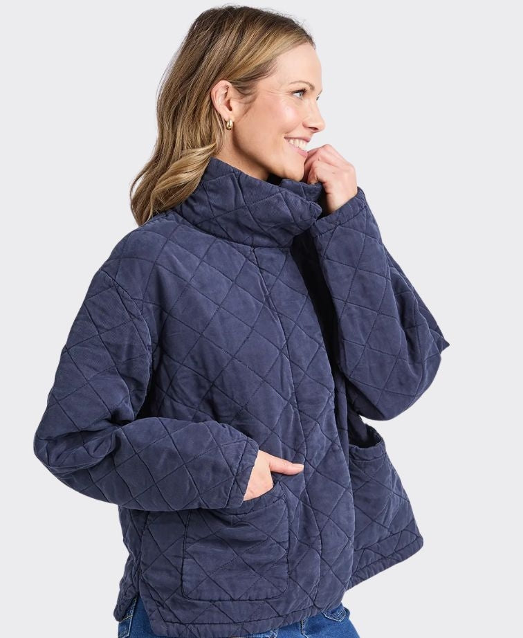 Elm Jacket Aurora Quilted - Navy