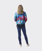 Orientique Jacket Biker Print - Sail Boats