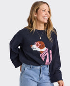 Elm Knit Annie Intersia - Navy