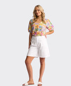 Vassalli Top Pitch V-Neck Printed