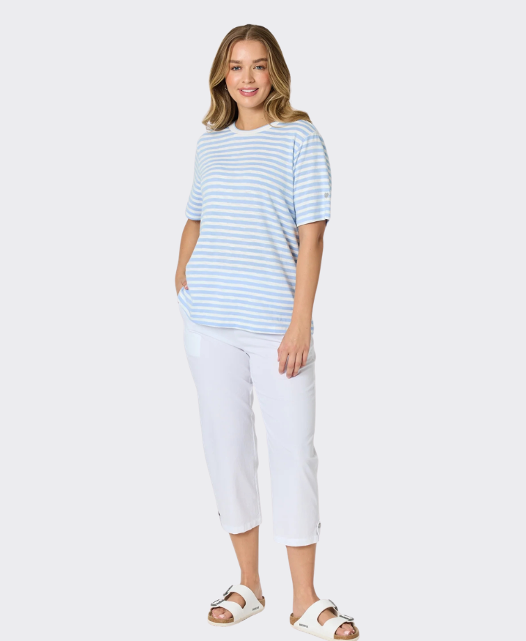 Threadz Tee Charmed Stripe