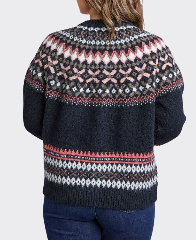 Elm Knit Cardi Snug - Navy