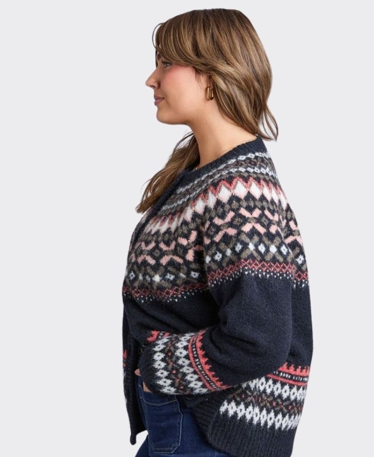 Elm Knit Cardi Snug - Navy