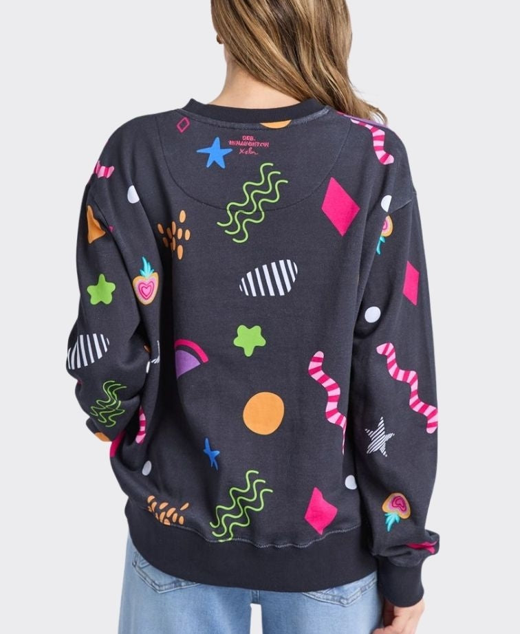 Elm Sweat Licorice Galaxy Crew