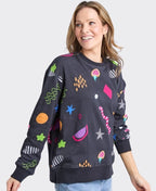 Elm Sweat Licorice Galaxy Crew