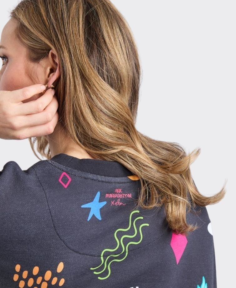 Elm Sweat Licorice Galaxy Crew