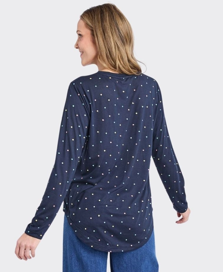Elm Tee L/S Kaja - Navy