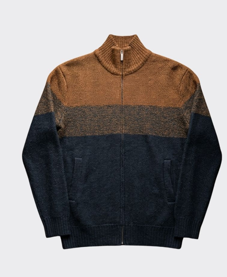 Sugar Knit Kanan Full Zip - Cognac
