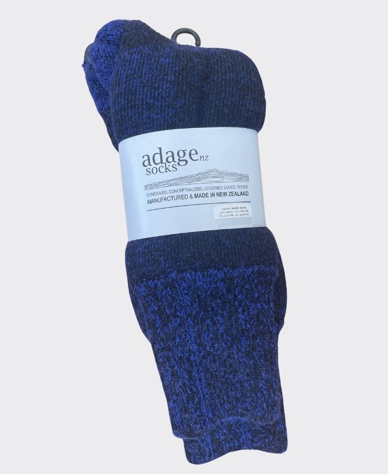 Adage Cushy Work Sock Wool/Nylon - Royal