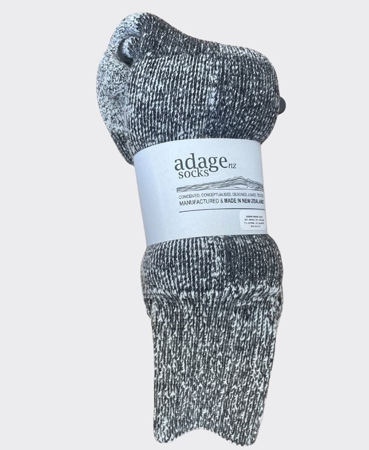 Adage Cushy Work Sock Wool/Nylon - Grey