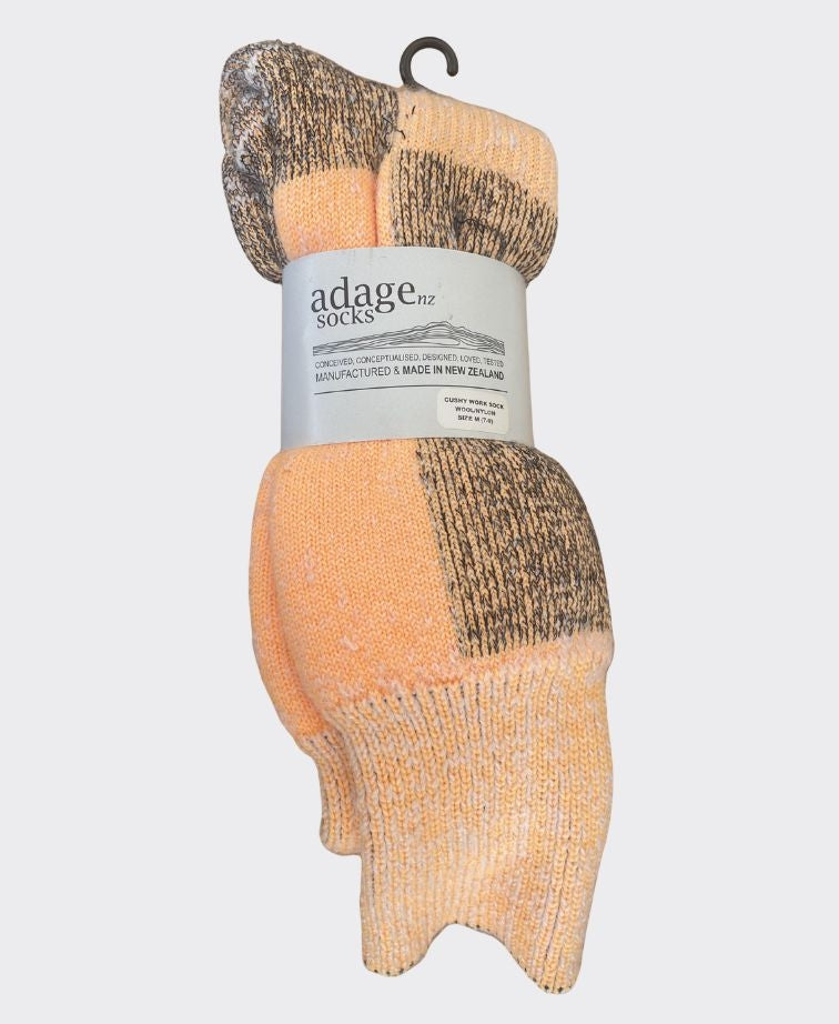 Adage Cushy Work Sock Wool/Nylon - Orange