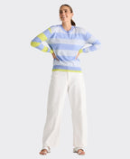 Zaket & Plover Jumper Costal Stripe - Bluebell
