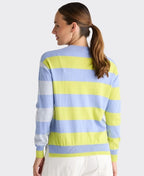 Zaket & Plover Jumper Costal Stripe - Bluebell
