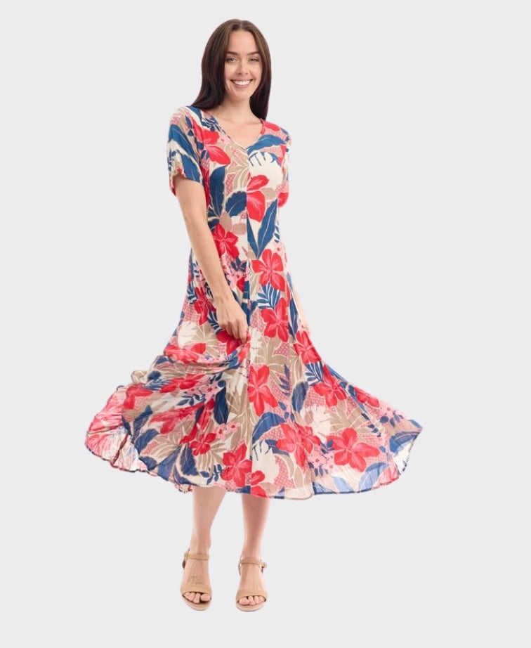 Orientique Dress Godet Cavailon