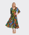Orientique Dress Godet Le Moulin