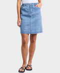 Elm Skirt Birdie Denim - Light Blue Wash