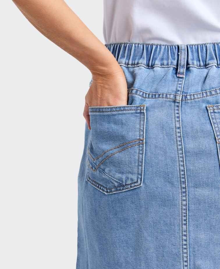 Elm Skirt Birdie Denim - Light Blue Wash