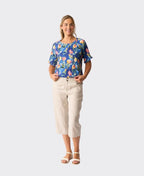 Preen Trousers Wide Leg Linen Woven - String