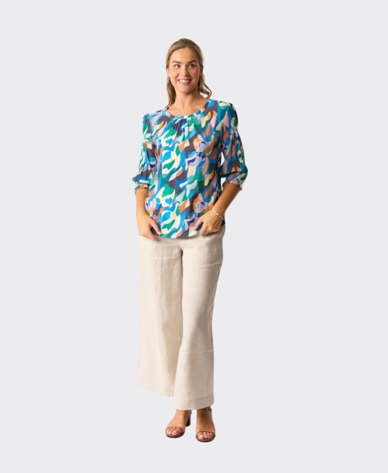 Foil Pant Pull Together Linen - String