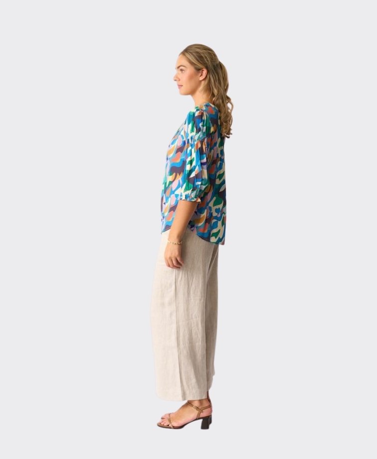 Foil Pant Pull Together Linen - String