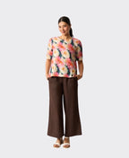 Foil Pant Pull Together Linen - Cocoa