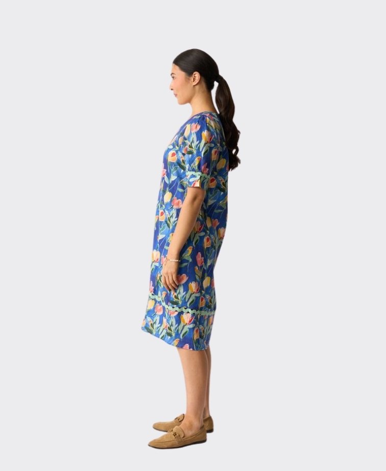 Foil Dress Trim Time Linen - TropicalRetreat