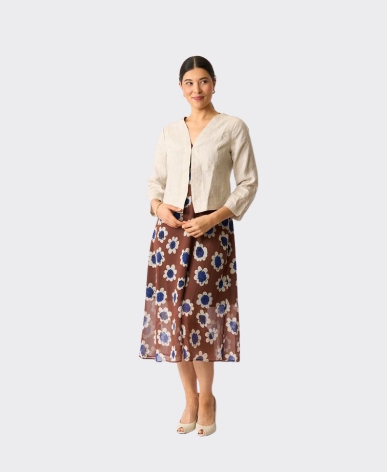 Foil Jacket Gather Again Linen - String