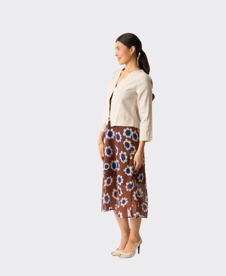 Foil Jacket Gather Again Linen - String