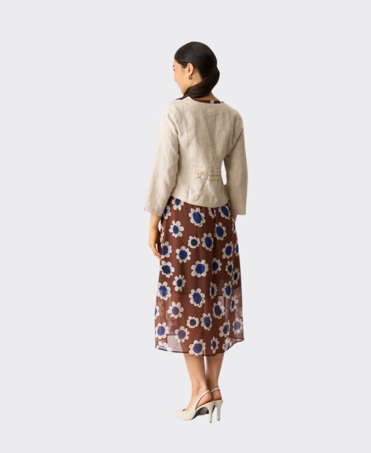 Foil Jacket Gather Again Linen - String
