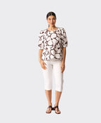 Foil Top Scoop Neck Swing - Upsa-Daisy