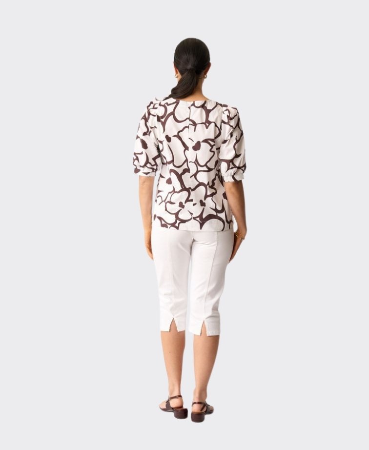 Foil Top Scoop Neck Swing - Upsa-Daisy