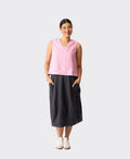 Foil Skirt Husk - True Navy
