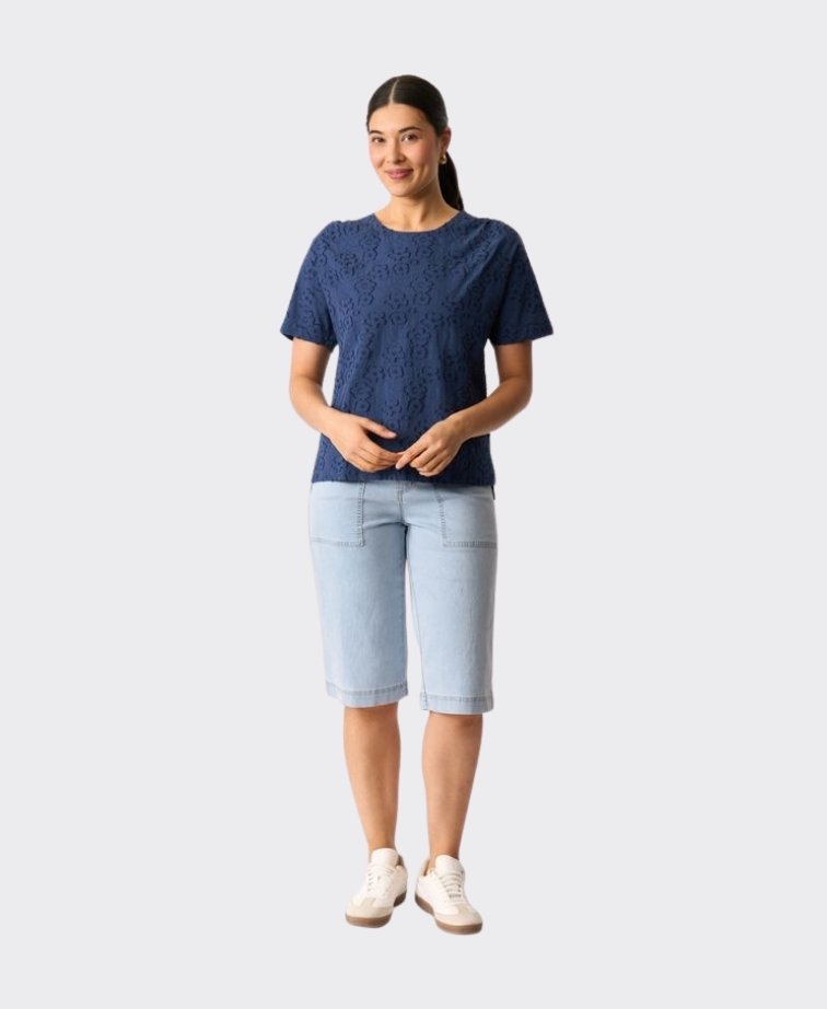 Memo Short Denim Utility - Denim