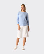 Memo Short Denim Utility - White