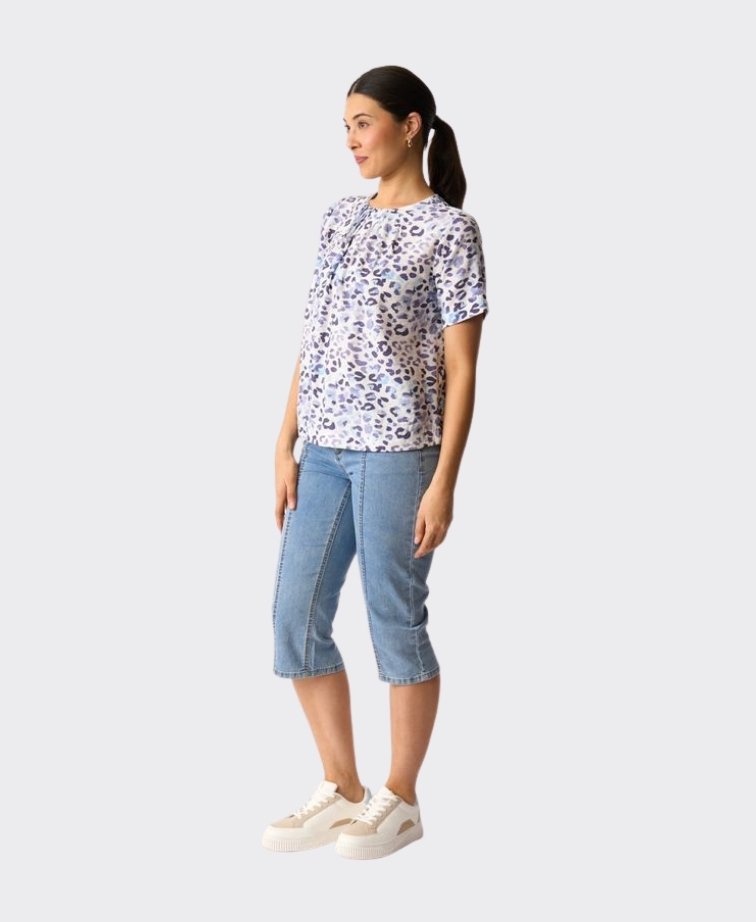 Foil Top Pleat Neck - Game On