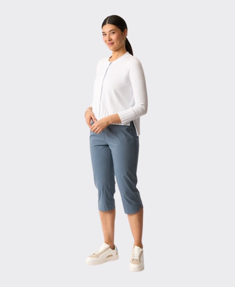 Foil Cardigan Best Feature  - White