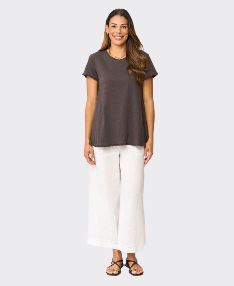 Foil Tee Edgy Frill Cuff - Sable