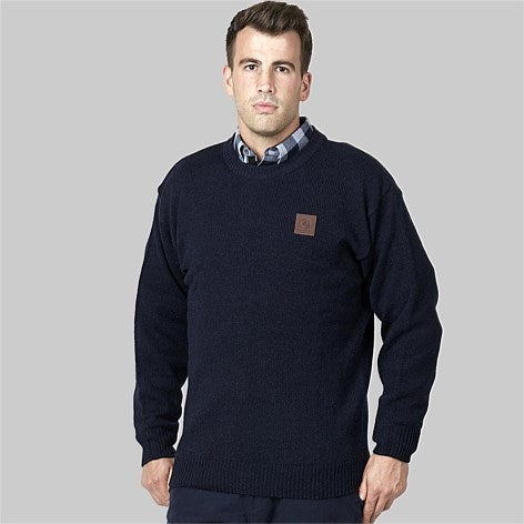 Swanndri Seafarer Crew Neck Sweater - Navy