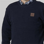 Swanndri Seafarer Crew Neck Sweater - Navy