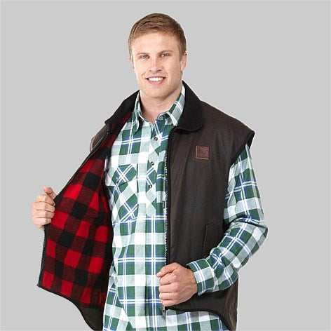 Swanndri Foxton Vest Wool Lined - Brown