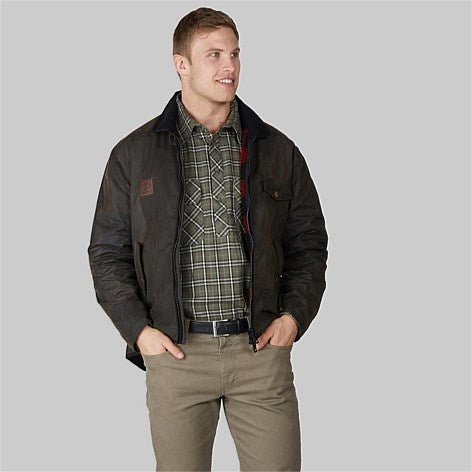 Swanndri Waimak Oilskin Jacket - Brown