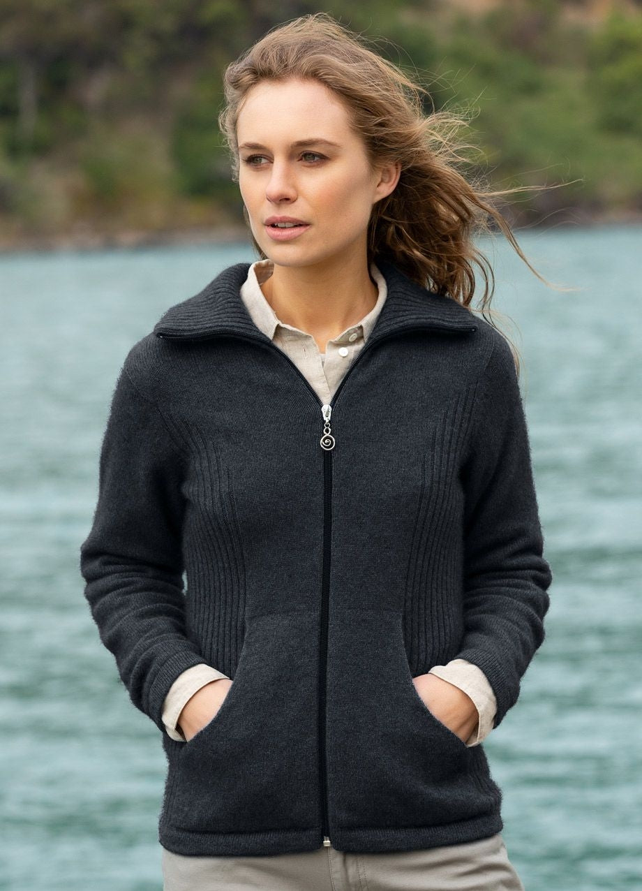 Noble Wilde Womens Market Day Jacket - Charcoal